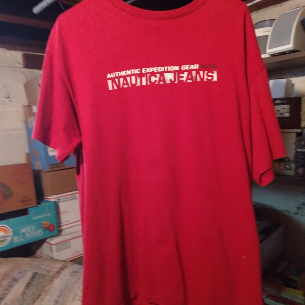 NAUTICA VINTAGE "90s" RED T SHIRT XL